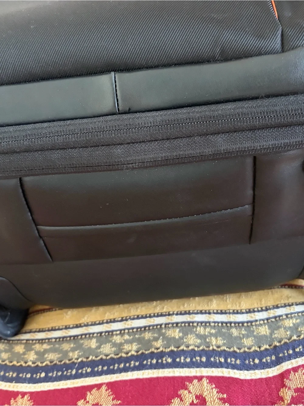 T-Tech by TUMI Carry-On Rolling Suitcase – Black – Orange Interior